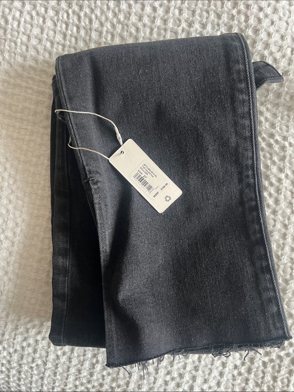 Favorite Daughter Black Straight-Leg Jeans